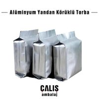 Üç Adet Gümüş Renkte Alüminyum Yandan Körüklü Torba