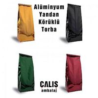 Dört farklı renkte Alüminyum Yandan Körüklü Torba. Renkleri sırasıyla gold, siyah, yeşil ve kırmızı.