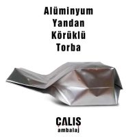 Gümüş Renkli Alüminyum Yandan Körüklü Torba