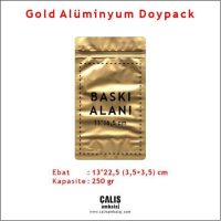 13x22,5 cm Gold Alüminyum Doypack