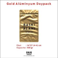 16x27 cm Gold Alüminyum Doypack