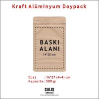 16x27 cm Kraft Alüminyum Doypack