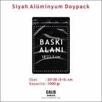 20x30 cm Siyah Alüminyum Doypack