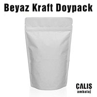 Beyaz Kraft Doypack Ambalaj