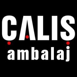 Çalış Ambalaj siyah üzerine beyaz yazılı logo
