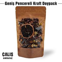 Geniş Pencereli Kraft Doypack Ambalaj