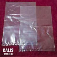 Alttan tek kaynak dip kesimli baskısız şeffaf naylon torbalar.