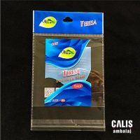 TERESA firma baskılı meksika şapka askı delikli bantlı OPP torba. OPP poşetin kesimi kenar dikiş yöntemi yapılmıştır.