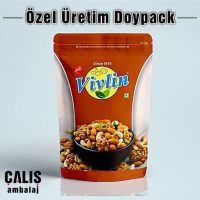 Vivlin kuruyemiş markasına özel 8 renk baskılı doypack ambalaj.